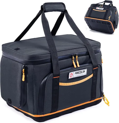 Miniatura 18 de Bolsa de transporte de doble capa para Jackery Explorer 300/240/160 – Bolsa de almacenamiento portátil para estación de energía con fondo moldeado