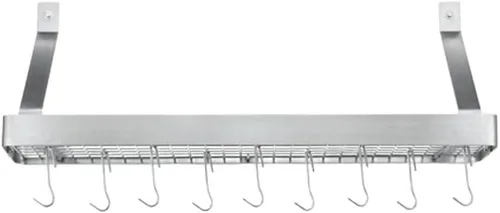 Miniatura 6 de Cuisinart Chef's Classic - Estante para ollas de pared estilo barra de 33 pulgadas, bronce aceitado