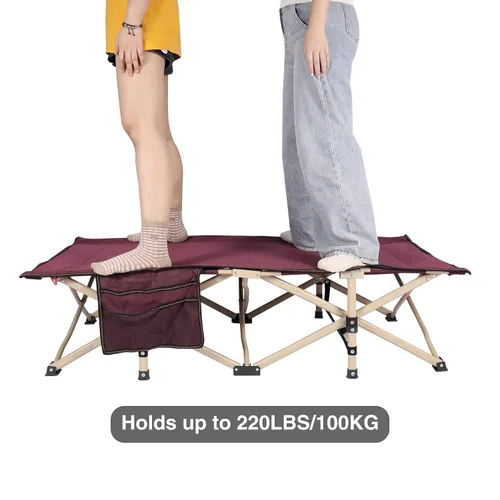 Miniatura 8 de REDCAMP Cuna Extra Larga para Niños para Dormir de 2-7 Años, Cuna Portátil de Viaje para Niños Pequeños con Bolsa de Transporte, Ligera para Azul