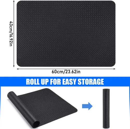 Miniatura 3 de TOBWOLF Non-Slip Workout Mat for Ellipse Leg Exerciser, Ellipse Machine Mat, Exercise Mat for Under Desk Ellipticals, Suitable for Electric Seated