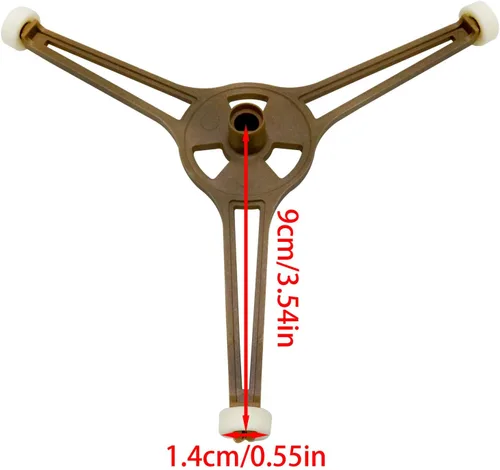Miniatura 4 de Trípode para horno de microondas (distancia de pies de 6.417 in/distancia de ángulo a centro de 3.543 in) -1 unidad