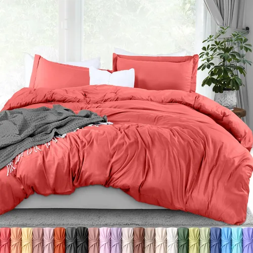 Miniatura 43 de Utopia Bedding Funda de edredón tamaño Queen – 1 funda de edredón con 2 fundas de almohada – Funda de edredón de 3 piezas con cierre de cremallera