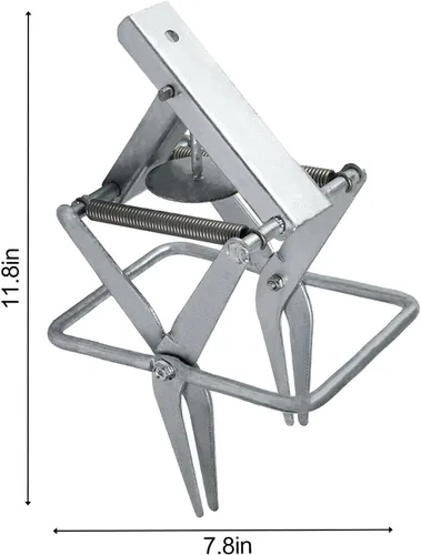 Miniatura 6 de FPS Paquete de 2 trampas para topos fáciles de instalar, de un solo paso, fuera de la vista, acero galvanizado vendido solo por Fox Peak Supply