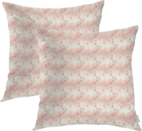 Miniatura 10 de Batmerry Black Cat Green Leaves Throw Pillow Covers, Cat Among Foliage Decorative Pillow Covers Digital Printing Blended Fabric for Couch Sofa Bed