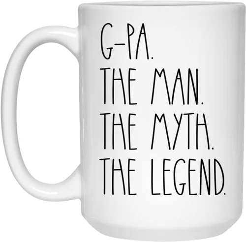 Miniatura 2 de G-Pa The Man The Myth The Legend - Taza de café estilo G-Pa Rae Dunn - Inspirada en Rae Dunn - La mejor taza de café G-Pa - Taza del día del padre