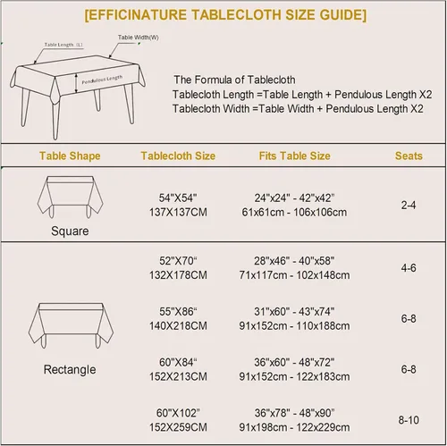 Miniatura 8 de Mantel Rectangular 60 x 84 Pulgadas Geometría Elegante Sedoso Suave Impermeable Lavable Cubierta de Mesa Oblonga para Cocina Comedor Exterior Fiesta