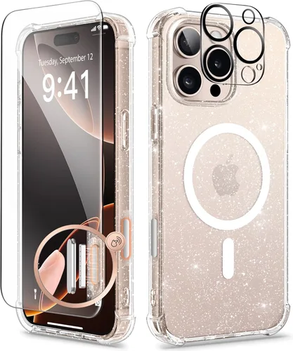Miniatura 132 de GVIEWIN - Funda floral para iPhone 14 de 6.1 pulgadas, protector de pantalla + protector de lente de cámara, no se amarillenta, a prueba de golpes
