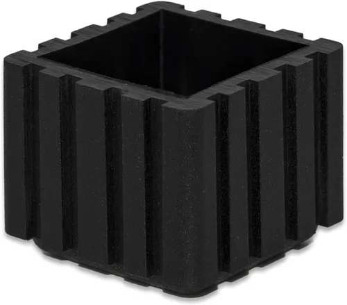 Miniatura 26 de Flyshop Tapas cuadradas de goma antideslizantes para patas de silla, protectores de suelo para muebles, 1-3/8 pulgadas x 1-3/8 pulgadas, color negro