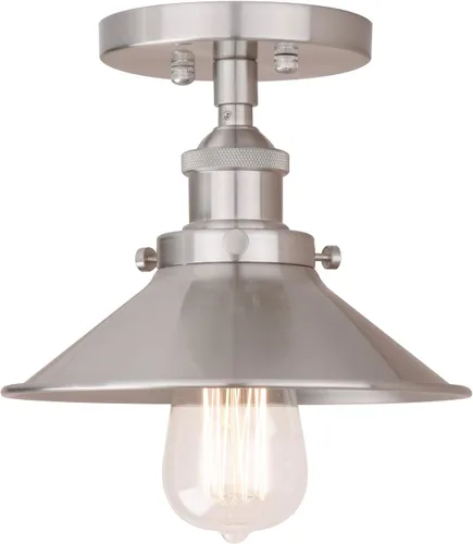 Pathson Lámpara de techo vintage con pantalla de metal, accesorios de lámpara de techo de granja para pasillo, loft, barra de cocina, iluminación