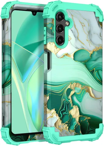 Miniatura 77 de Hocase Funda para Galaxy A37 5G, protección resistente a prueba de golpes, parachoques de goma de silicona suave+funda protectora híbrida