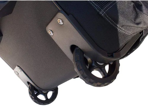 Miniatura 3 de Cressi Strong Capacity Roller Luggage Bag with Backpack Straps - Moby 5 designed in Italy Negro/Amarillo