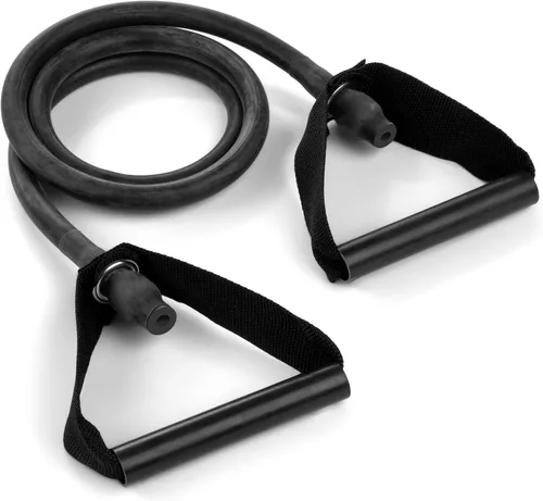 Miniatura 8 de Champion Sports Bandas de tubo de resistencia XP para hombres y mujeres, resistencia media, color rojo, banda de fitness duradera para entrenamiento
