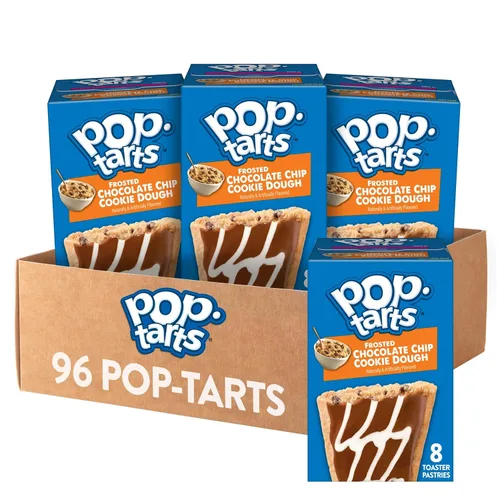 Miniatura 11 de Pop-Tarts - Tostadas, alimentos para el desayuno, bocadillos para niños, pan de plátano glaseado (96 Pop-Tarts)