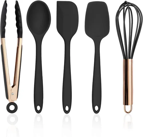 Miniatura 11 de COOK WITH COLOR Juego de utensilios de cocina de silicona, juego de utensilios de cocina, utensilios de cocina de silicona fáciles de limpiar