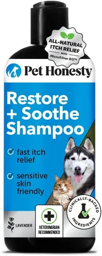 Miniatura 11 de Pet Honesty Chlorhexidine - Champú para aliviar la picazón de temporada para gatos y perros, para alergias, picazón, suplemento de piel y pelaje