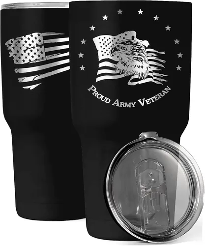 Miniatura 11 de Gadsden Flag Don't Tread on Me - Vaso patriótico de 30 onzas, taza de viaje con la bandera estadounidense, taza de café patriótica, doble