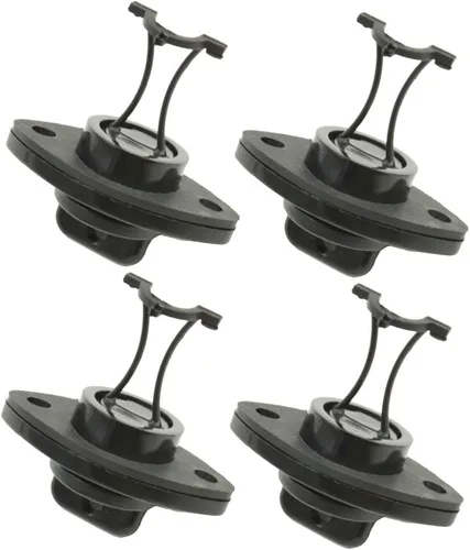 Miniatura 4 de BESPORTBLE Kit de tapón de drenaje de kayak, 4 piezas de plástico universal de drenaje de canoa marina, kit de tapón de tapón de tapón de kayak