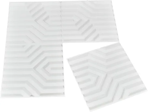 Miniatura 29 de Art3d Panel de Pared de Diamante 3D de PVC Dentado a Juego-Negro Mate, para Decoración Interior Residencial y Comercial Diamante mate negro