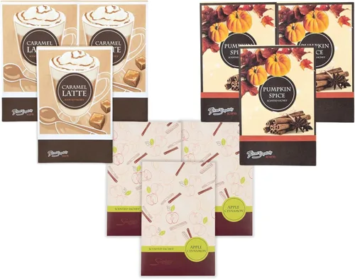 Miniatura 8 de Simplicity Scents Sachets Winter Wonderland - Paquete de 3 pinos de invierno, 3 heladas, 3 ciruelas de azúcar, paquete de 9 unidades, fragancia