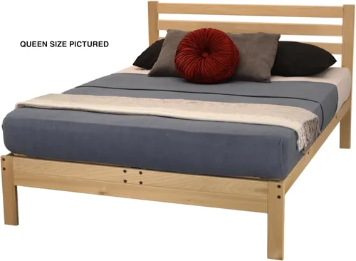 Miniatura 2 de KD Frames 6223-LX-T Lexington - Cama con plataforma, individual, sin terminar
