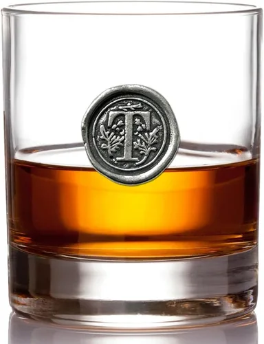 Miniatura 24 de English Pewter Company - Vaso de whisky de 11 onzas con inicial de monograma, regalos únicos para hombres, regalos personalizados con tu elección