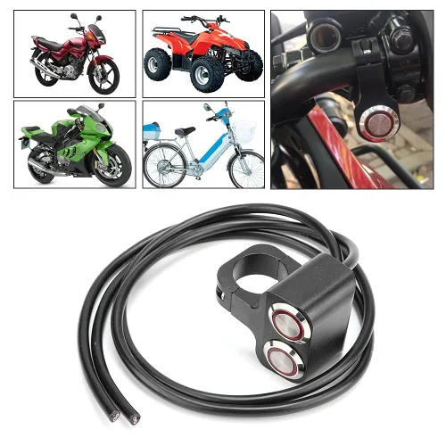 Miniatura 8 de Interruptores de manillar,Interruptores del manillar de la motocicleta,Faro del manillar de doble interruptor de luz de punto Led motocicletas