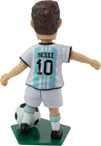 Miniatura 2 de Maccabi Figura de acción oficial de fútbol del equipo nacional argentino de Lionel Messi, 4.5 pulgadas de alto x 3.5 pulgadas de ancho x 1.5