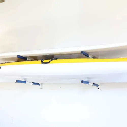 Miniatura 4 de SPAREHAND Edición Premium: Rack híbrido de montaje en pared para SUP y kayaks Azul