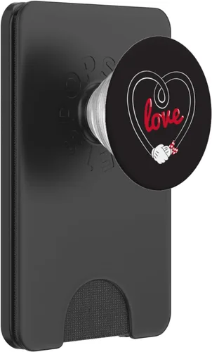 Miniatura 7 de Disney Mickey and Minnie Mouse Love Holding Hands - PopSockets Grip and Stand for Phones and Tablets, Negro