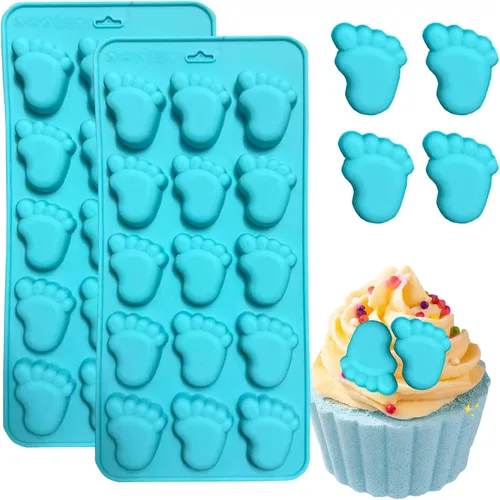 Miniatura 14 de Paquete de 2 moldes de silicona para pastel de calabaza, moldes de silicona para pastel de calabaza, moldes de chocolate de Acción de Gracias, 12