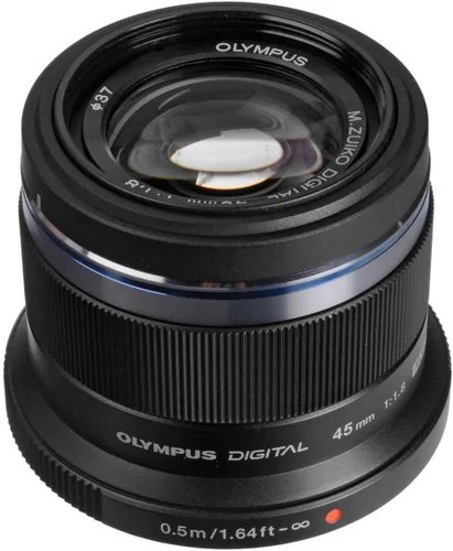 Miniatura 2 de Olympus Lente intercambiable de 45mm f1.8 para micro cámaras Olympus/Panasonic Negro