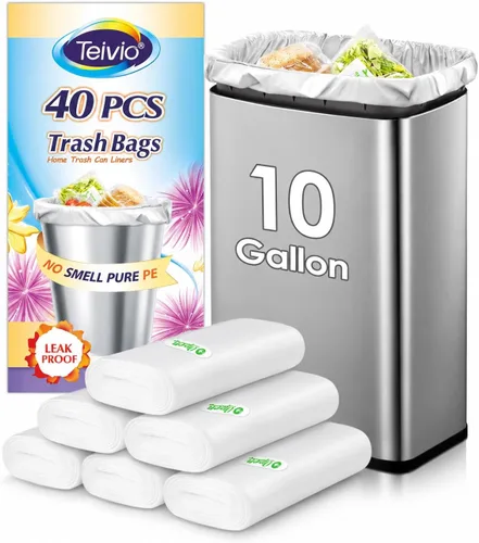 Miniatura 12 de Bolsas de basura fuertes de 1.2 galones, 220 unidades, bolsas de basura para baño, bolsas de plástico pequeñas para la oficina en casa, cocina, se