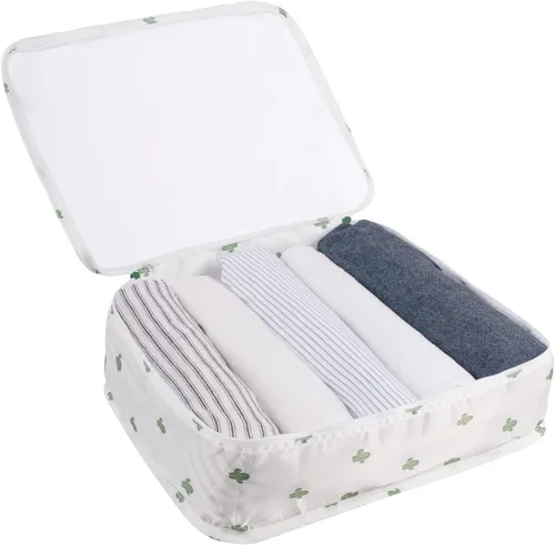 Miniatura 4 de Adwaita - Juego de 6 cubos organizadores de equipaje para viajes (cactus)
