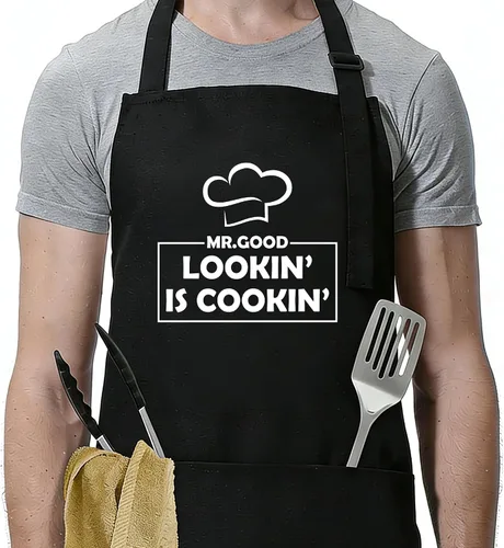 Miniatura 7 de Funny Apron for Men Women, Birthday, Father’s Day Grilling Gifts for Papa, Husband.