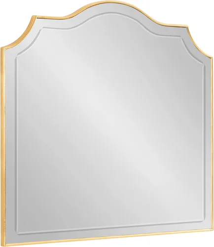 Kate and Laurel Hollyn Glam - Espejo de pared con arco festoneado, 32 x 28 pulgadas, color dorado, decoración tradicional vintage con marco elegante