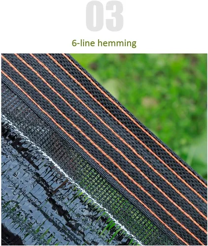 Miniatura 4 de Tela negra con cifrado de aguja plana, 95% resistente a los rayos UV, tela transpirable, con ojales, para invernadero, jardín, patio, pérgola
