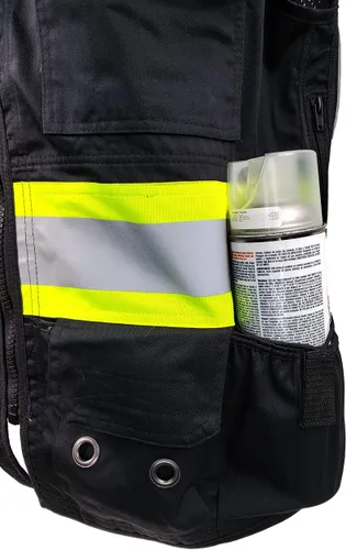 Miniatura 7 de SU500 Premium Surveyors Clase 2 Chaleco resistente, bolsillos para tableta y acolchado para el cuello Negro
