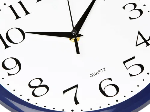 Miniatura 4 de Bernhard Products - Reloj de cuarzo de pared azul marino, silencioso, sin tictac, redondo, 10 pulgadas, a pilas y fácil de leer, para hogar, cocina