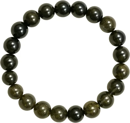 Miniatura 364 de Amazing Gemstone Pulsera de cristal para mujeres y hombres, pulsera de cristal curativo de protección, pulsera elástica con cuentas de piedras