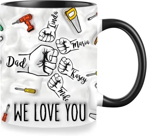 Miniatura 6 de Se envía al día siguiente, tazas personalizadas de Navidad para mejores amigas, elige 2-6 nombres taza de café de amistad personalizada para mejor