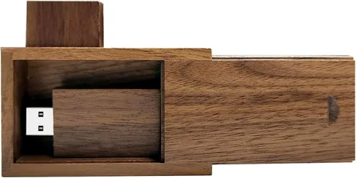 Miniatura 7 de Unidad flash USB de madera de 16 GB USB3.0 TATMOHIK Wedding USB Drive con caja para almacenar fotos, memorias USB de madera, bolígrafo de memoria