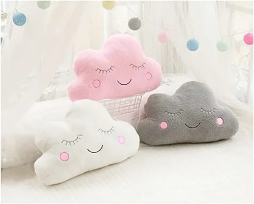 Miniatura 3 de Almohada de estrella con diseño de luna, nube, decoración de habitación fresca, cojín para cama