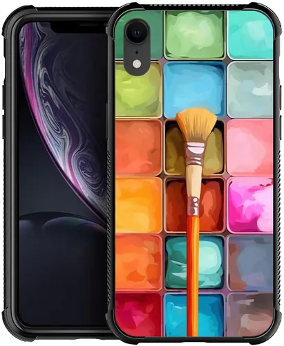 Miniatura 34 de DJSOK Funda compatible con iPhone XR, H American Eagle Flag con cuatro esquinas, protección a prueba de golpes, TPU suave y patrón de policarbonato