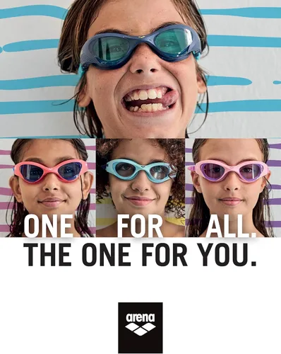 Miniatura 6 de ARENA Gafas de natación unisex para jóvenes The One para niños de 6 a 12 años, ajuste hermético, sellos a prueba de órbitas, lente sin espejo