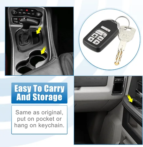 Miniatura 7 de X AUTOHAUX Llavero de repuesto para automóvil de 6 botones sin llave, control remoto, llavero inteligente de proximidad KR5V2X para Honda Clarity