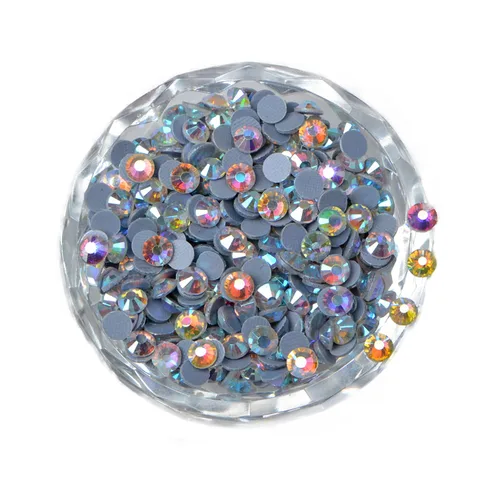 Miniatura 37 de LPBeads 10000 unidades de diamantes termoadhesivos SS6 amatista con parte trasera plana, gemas de diamantes de imitación de cristal redondas