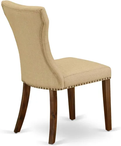 Miniatura 11 de East West Furniture DLGA5-ANA-03 - Juego de mesa y sillas de cocina de 5 piezas, incluye una mesa de comedor redonda con gotas y 4 sillas de comedor