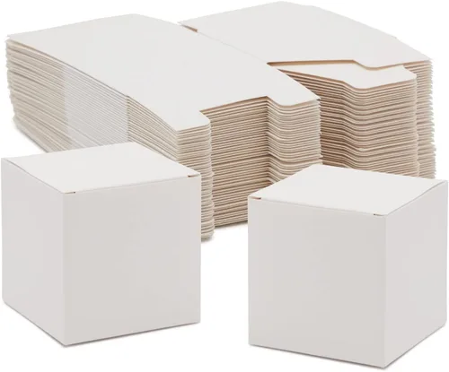Miniatura 10 de Juvale Caja de Propuesta para Dama de Honor - Paquete de 100, Marrón, 3 x 3 x 3 Pulgadas - Mini Cajas de Regalo con Tapa para Galletas y Caramelos