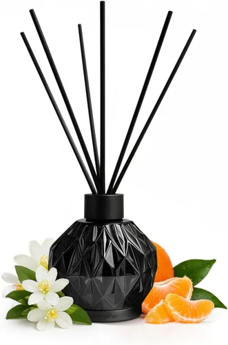 Miniatura 9 de AromaPlan Difusor de varillas de lujo, acogedor difusor de aroma de cachemira (8.5 onzas líquidas, 8.5 fl oz), juego de difusores de junco, incluye