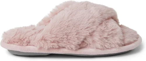 Miniatura 4 de Dearfoams Sandalias unisex Ava Furry Crossband Slide